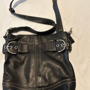 Coach Soho G05S-1452 big buckle black leather bag
